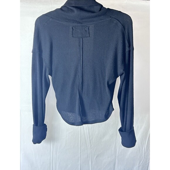 We The Free Womens Medium Long Sleeve TurtleNeck Wrap‎ Black Sweater - Picture 7 of 8